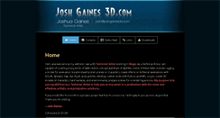 Desktop Screenshot of joshgaines3d.com