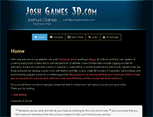 Tablet Screenshot of joshgaines3d.com